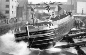 Barge launching