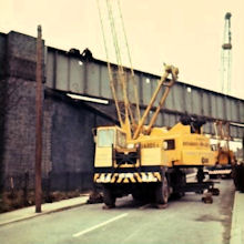 Removing the railway bridge at Doctor Lane