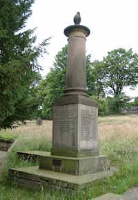 Memorial in Kirkheaton Churchyard