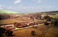 Pinfold Lane from Parish Church tower - 1950s