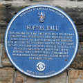 Hopton Hall Plaque